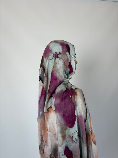 Watercolour Floral Inspired Modal Hijab by Elleveil